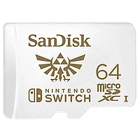 Карта памяти SANDISK 64GB microSDXC UHS-I Card for Nintendo Switch