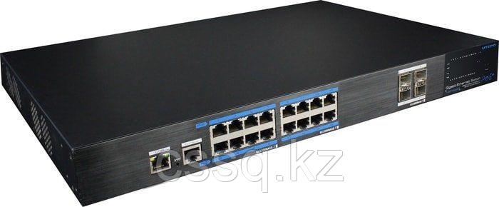Коммутатор управляемый Ethernet с 16 гигабитными портами PoE UTEPO UTP7516GE-PoE-4GF - фото 1 - id-p96250310