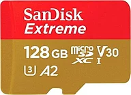 Карта памяти SanDisk Extreme microSDXC 128GB +  Rescue Pro Deluxe 160MB/s A2 C10 V30 UHS-I