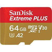 Карта памяти SanDisk Extreme Plus microSDXC 64GB + SD Adapter + Rescue Pro Deluxe 170MB/s A2 C10 V30 UHS-I U3