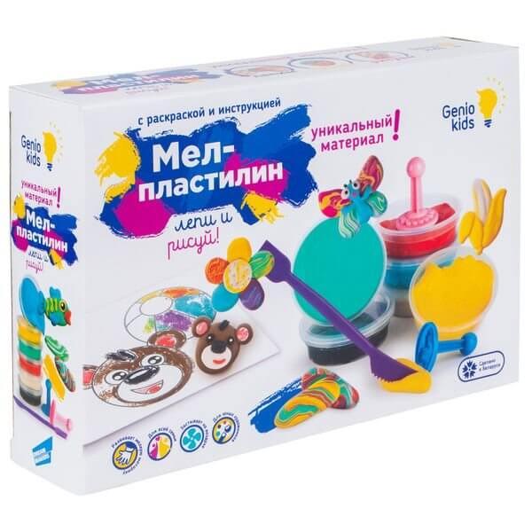 Набор для детского творчества «Мел-пластилин. Лепи и рисуй»