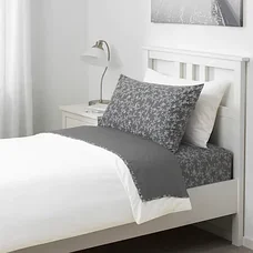Простыня натяжная КОППАРРАНКА с цветочным орнаментом 160x200 см ИКЕА, IKEA, фото 2