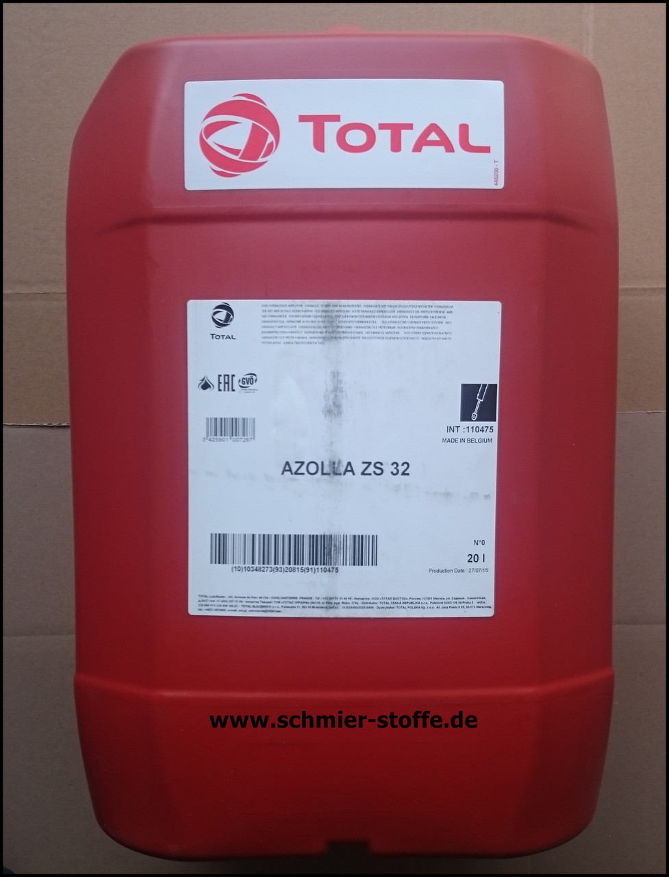 TOTAL AZOLLA ZS 32 гидравлическое масло с противоизносными свойствами 208л. - фото 2 - id-p96270538