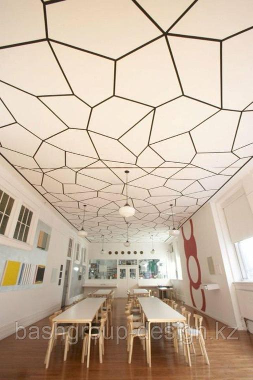 Скрытые подвесные панели Zuf+, подвесной металлический потолок, фото 2