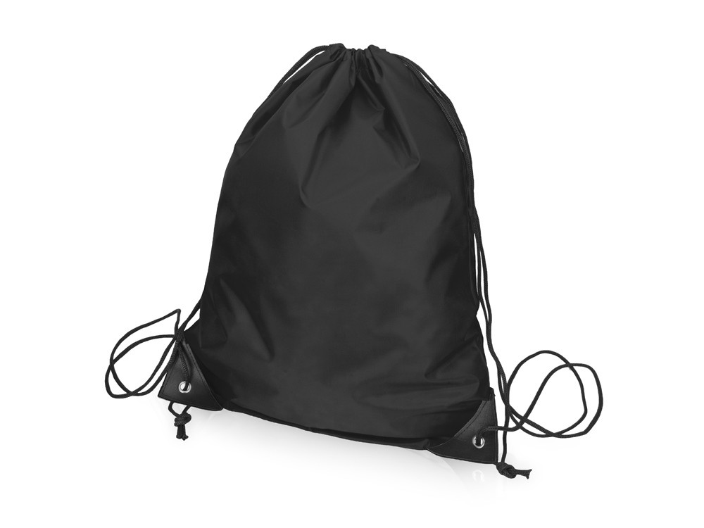 Рюкзак-мешок на шнуровке Reviver из переработанного пластика, черный