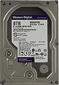 Жесткий диск для видеонаблюдения HDD 8Tb Western Digital Purple 128Mb 3,5" WD84PURZ