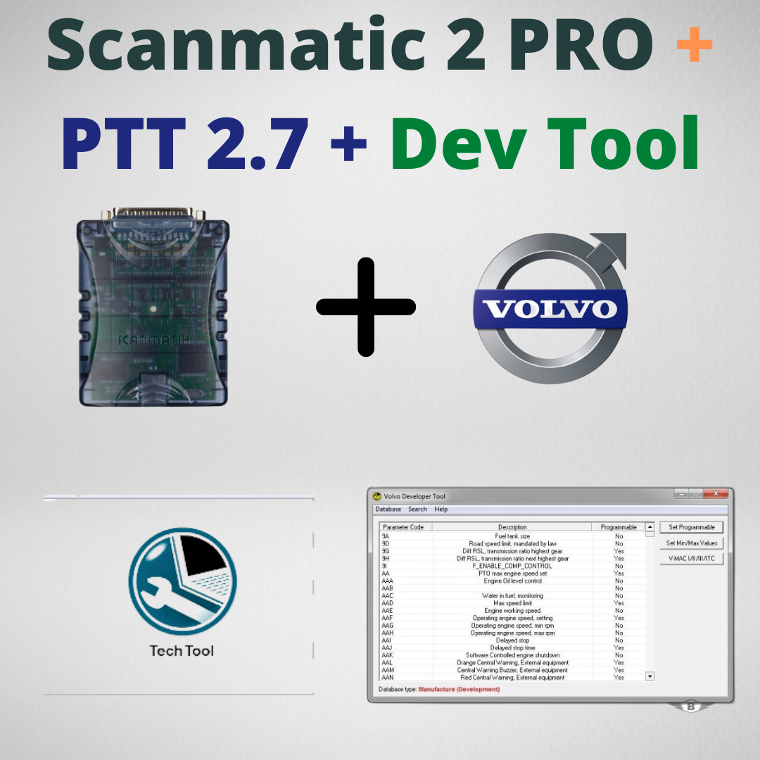 Сканматик 2 PRO + PTT 2.7 + Dev tool для Volvo