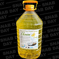 Средство для мытья посуды 5 литров Opti сочный лимон