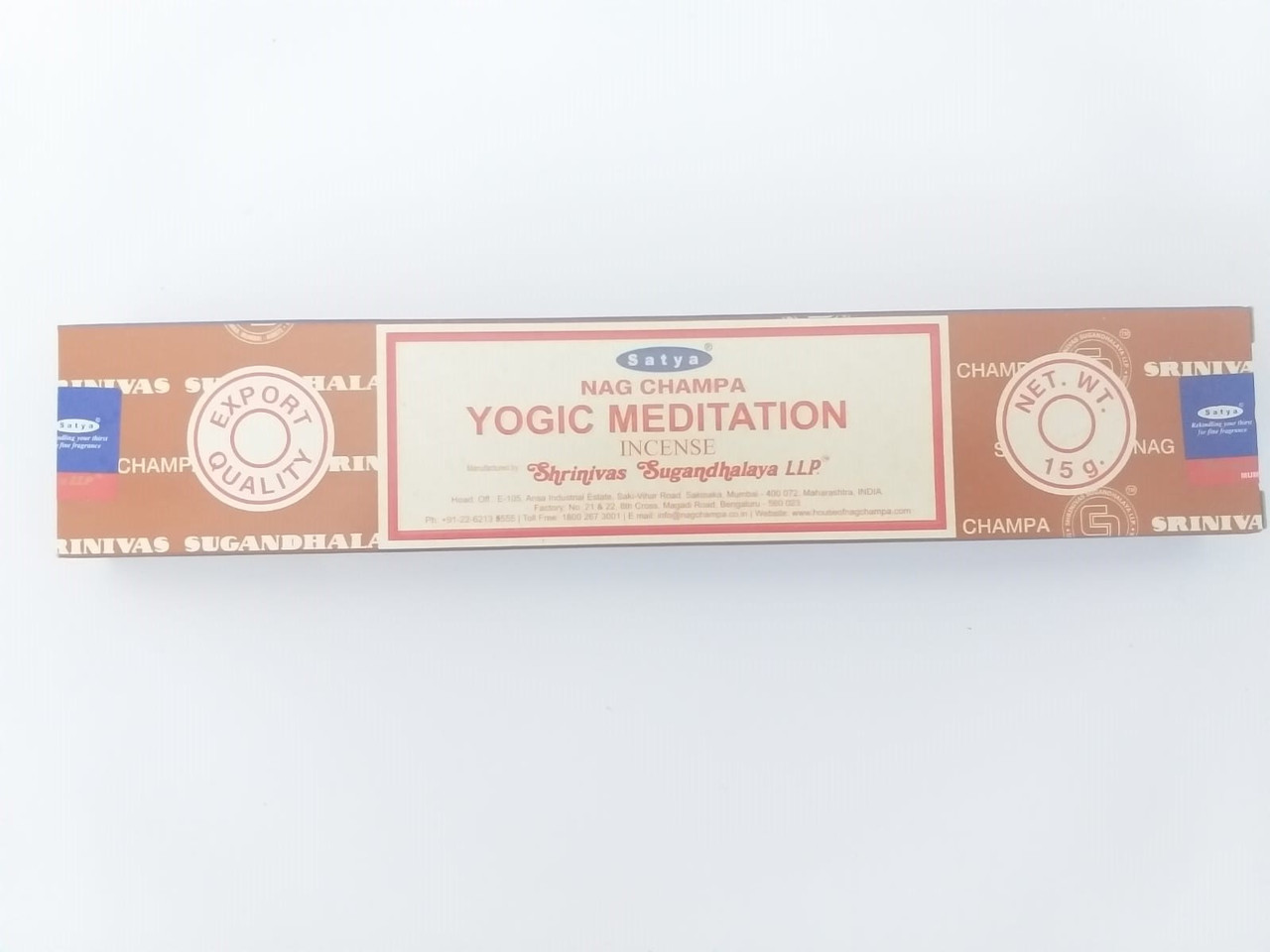 Натуральные благовония Yogic Meditation , Satya, 15 гр