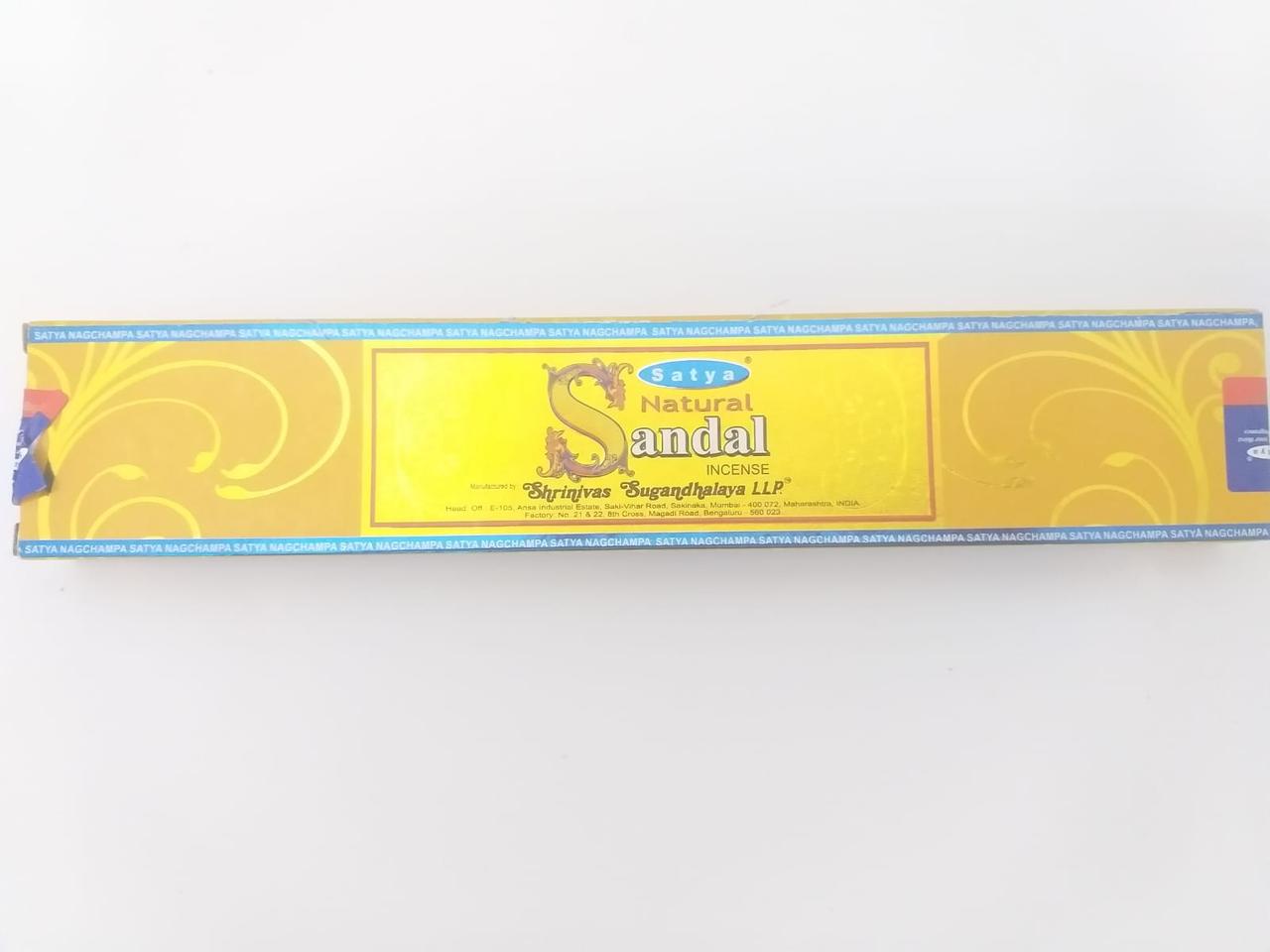 Натуральные благовония Satya Natural Sandal 15 гр