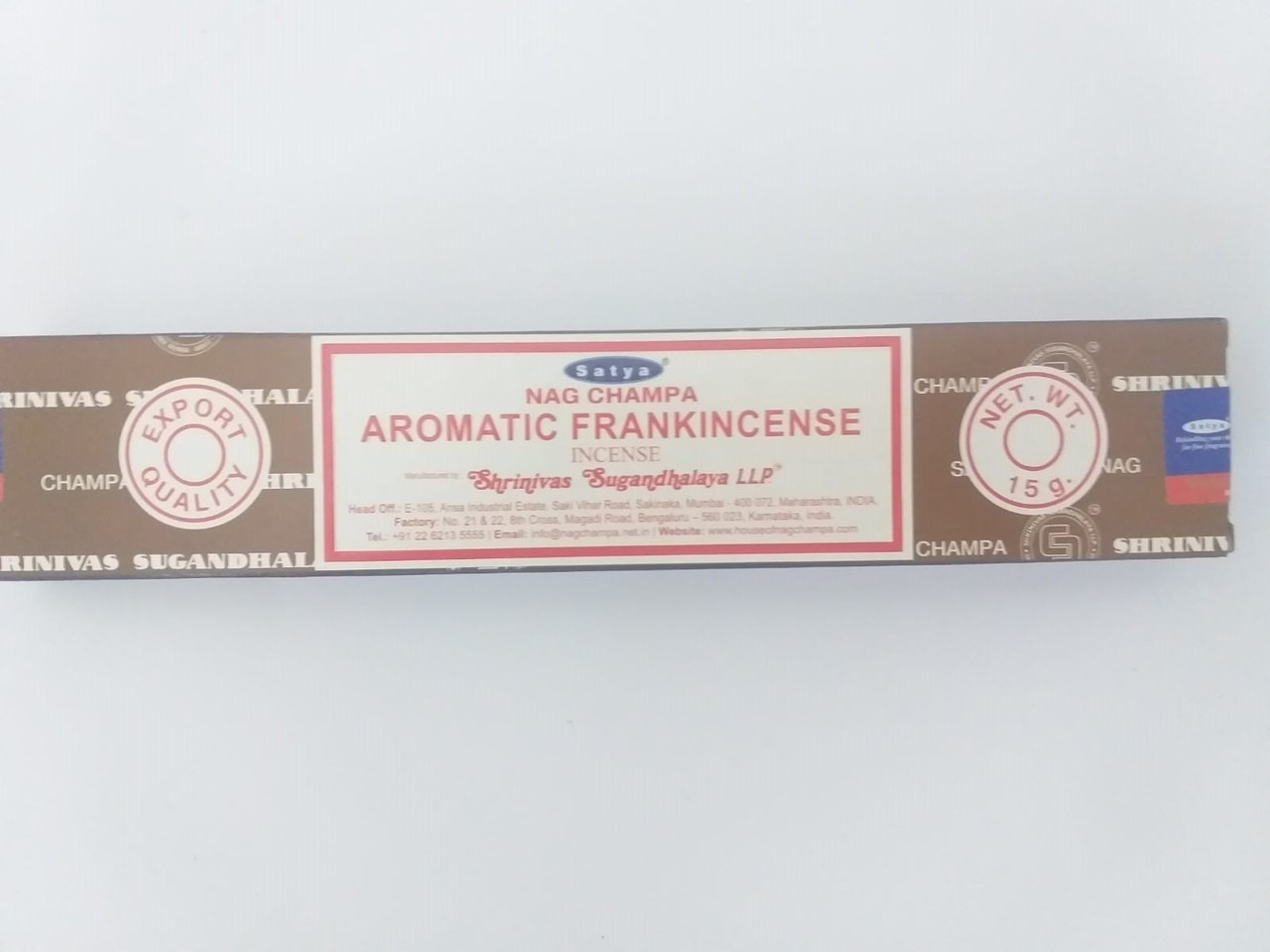 Натуральные благовония Satya Aromatic Frankincense, ароматный ладан, 15 гр