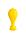 Анальная втулка ToDo by Toyfa Blob, водонепроницаемая, силикон, желтая, 5,5 см, Ø 2,1 см, фото 7