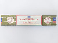 Натуральные благовония Satya Green Citronella, Зеленый кардамон, 15 гр