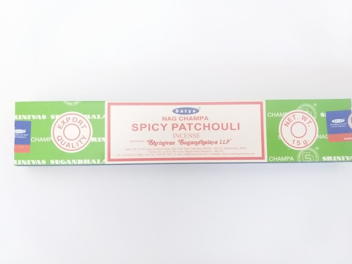 Натуральные благовония Satya Spicy Patchouli, Пряные пачули 15 гр