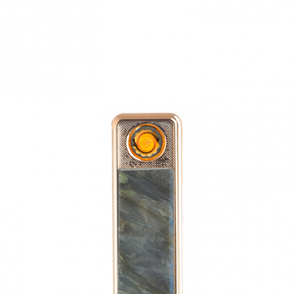 Электронная спиральная зажигалка для сигарет камень лабрадор зарядка от USB - фото 2 - id-p96285988