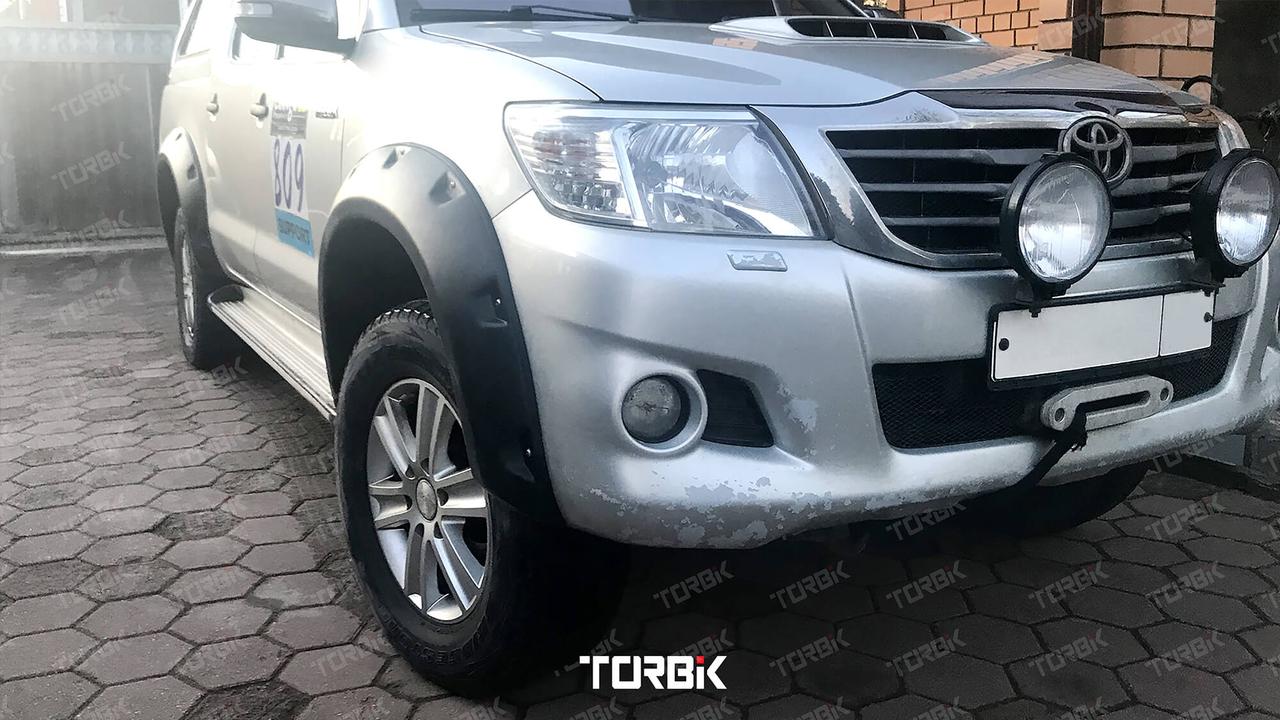 Расширители арок Toyota Hilux 2012-2015 - фото 5 - id-p96286613