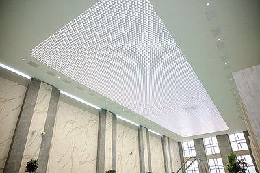 Скрытые подвесные панели Light+, подвесной металлический потолок с подсветкой, фото 3