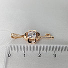 Серебряная подвеска ключик AQUAMARINE 23572.6 вид серебряная подвеска ключик, фото 3
