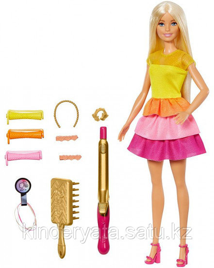 Набор игровой «Barbie в модном наряде с аксессуарами для волос»