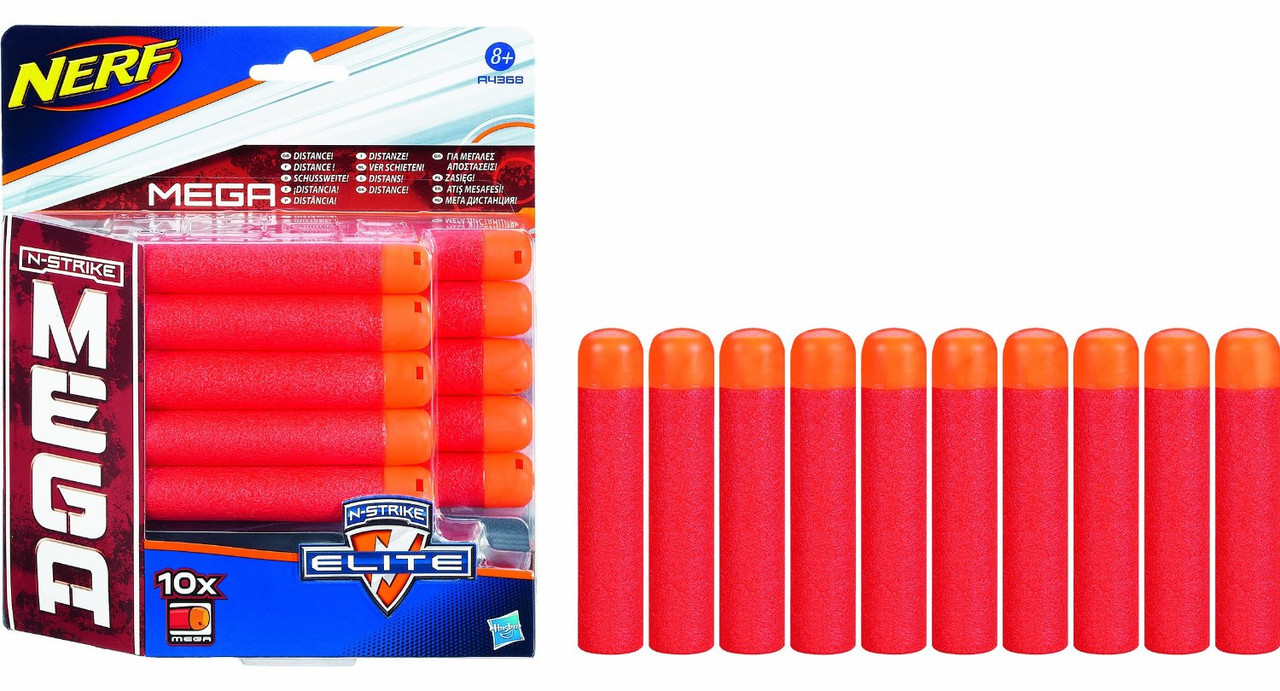 Комплект стрел для бластеров NERF МЕГА (10 шт.)