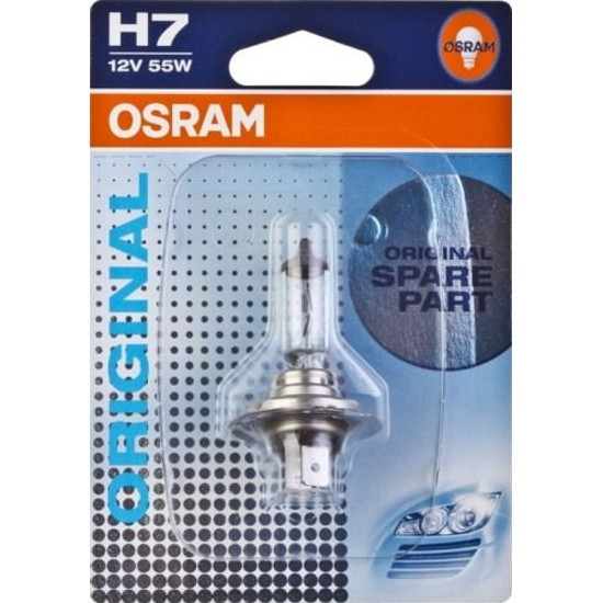 Лампа галогенная OSRAM H7 Original 12V 55W - фото 1 - id-p96296426