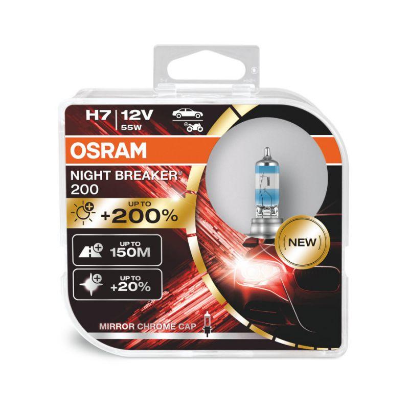 Лампа галогенная OSRAM Night Breaker 200 H7 (55W) - фото 1 - id-p96296487
