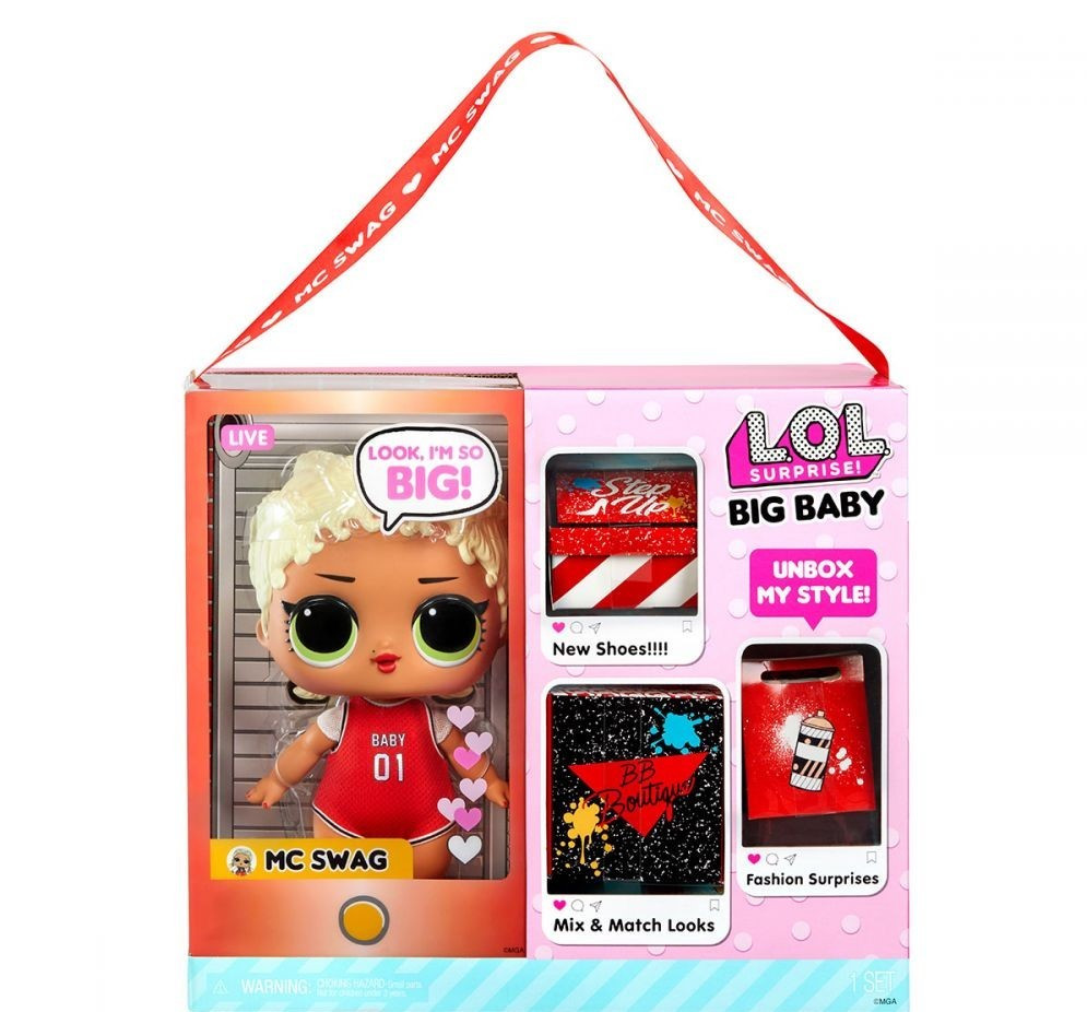 Игровой набор с мегакуклой L.O.L. Surprise! Big B.B.Doll Диджей Свэг