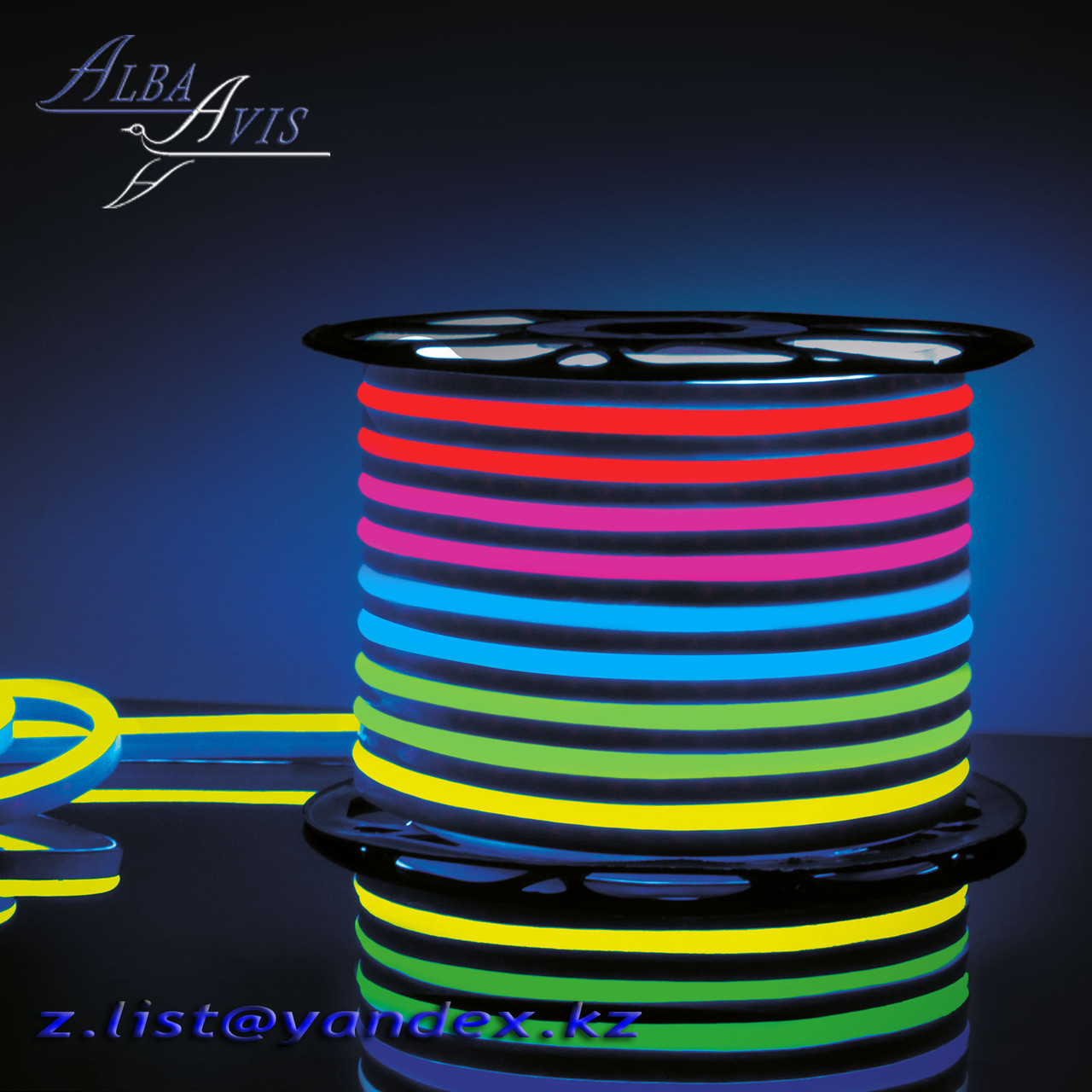 Гибкий неон, флекс неон, flex neon, светодиодный неон. RGB neon