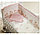 Комплект постельного белья 3 пр. Тиффани Неженка розовая (Perina, Беларусь), фото 3