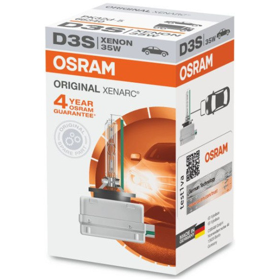 Лампа ксеноновая OSRAM D3S 35W P32d-5 Xenon Xenarc 4300K 42V - фото 1 - id-p96297142