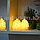 LED свеча Шишка мерцающая 7,5х6 см бежевая большая, фото 10