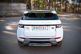 Защита заднего бампера d63/42 (дуга) Evoque Dynamic 2011-2015