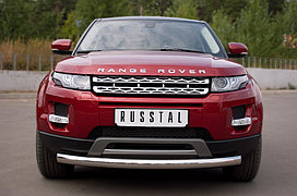 Защита переднего бампера d76(дуга) Evoque Prestige 2011-2015
