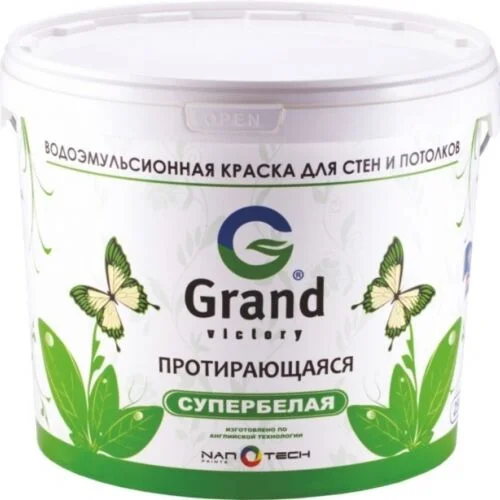 Краска водно-дисперсионная для внутренних работ "Протирающаяся 101" 15кг