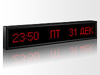 Текстовые часы-календарь Импульс-406K-S6x96-ETN-NTP
