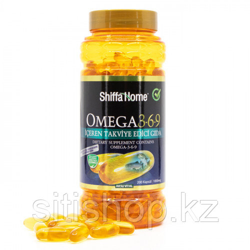 РЫБИЙ ЖИР OMEGA 3-6-9 OMEGA 3 SHIFFA HOME, 200 КАПС/1000МГ