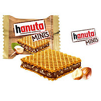Вафельные печенья Ferrero Hanuta Minis с шоколадно-ореховой начинкой (Германия), 11гр