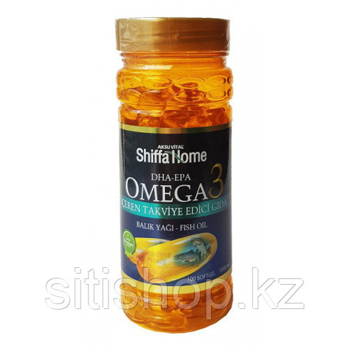 РЫБИЙ ЖИР OMEGA 3 SHIFFA HOME, 100 КАПС.