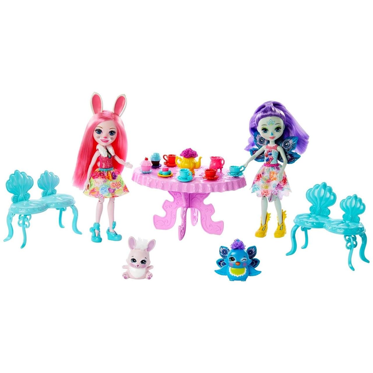 Энчантималс набор игровой Чаепитие Пэттер Павлины и Бри Кроли Enchantimals GLD41