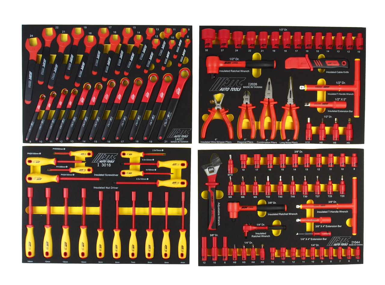 JTC Набор инструментов 115 предметов изолированных комплект JTC - фото 2 - id-p96308434