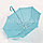 Зонтик для декора в горошек  маленький 43 см голубой, фото 4
