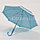Зонтик для декора в горошек  маленький 43 см голубой, фото 5