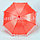 Зонтик для декора в горошек  маленький 43 см красный, фото 8