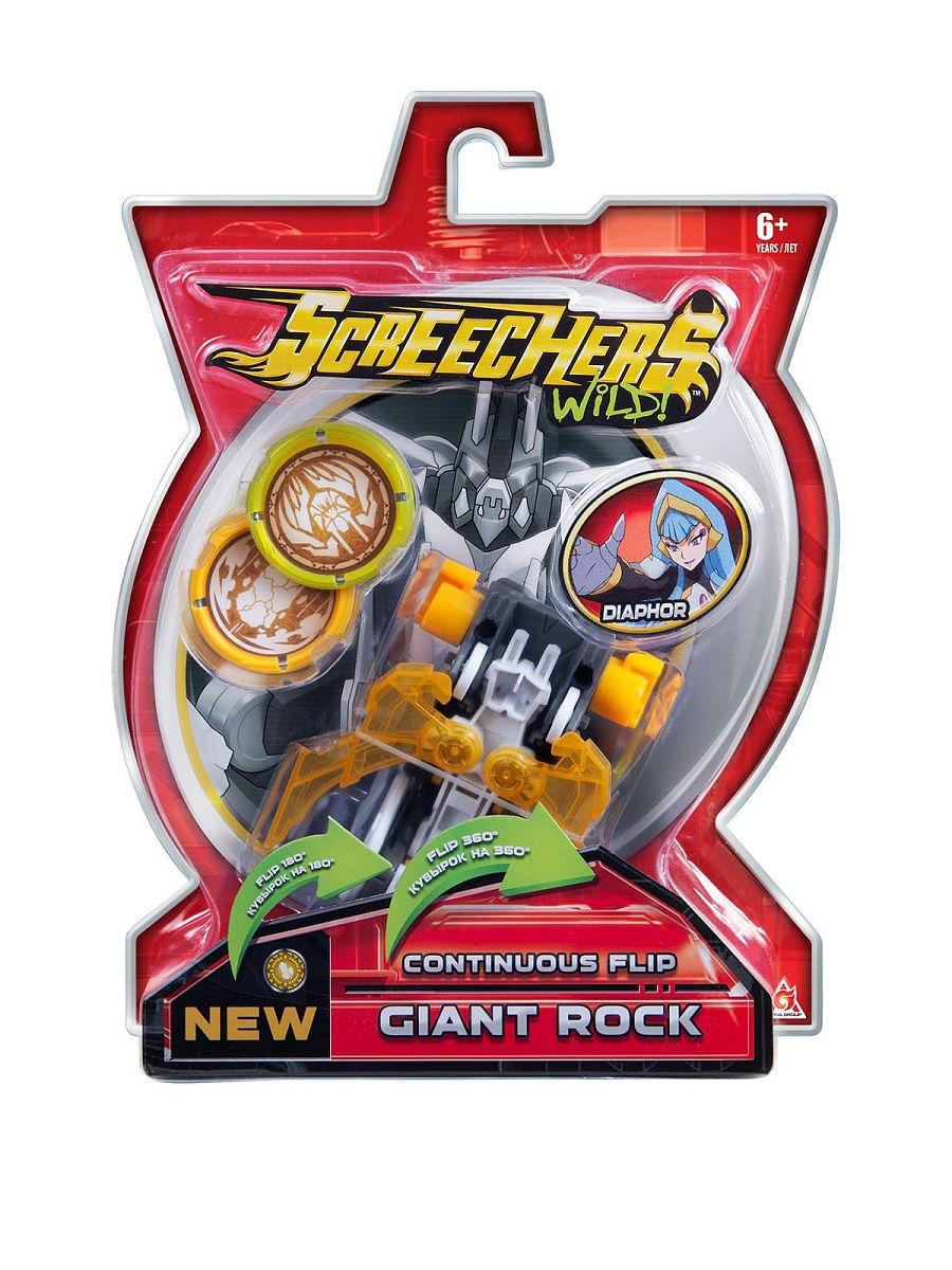 Джайнт Рок Машинка-трансформер Дикие Скричеры Screechers WildGiant Rock 37753