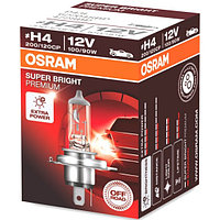 Лампа автомобильная OSRAM Super Bright Premium Rally H4 100/90W P43t-38 12V, 1шт