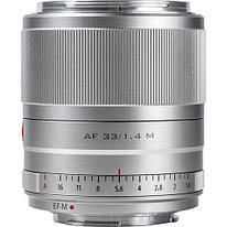 Объектив Viltrox AF 33mm f/1.4 для Fujifilm X (серебристый)