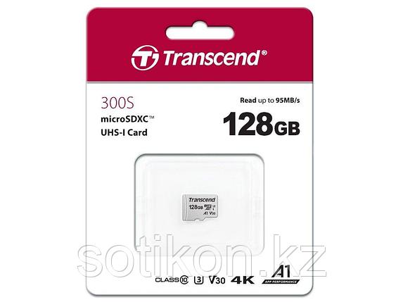 Карта памяти MicroSD 128GB Class 10 U3 Transcend TS128GUSD300S, фото 2