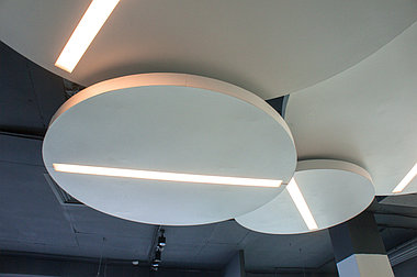 Дизайнерские подвесные потолки Pill+ Круги-острова со встроенным освещением, фото 3