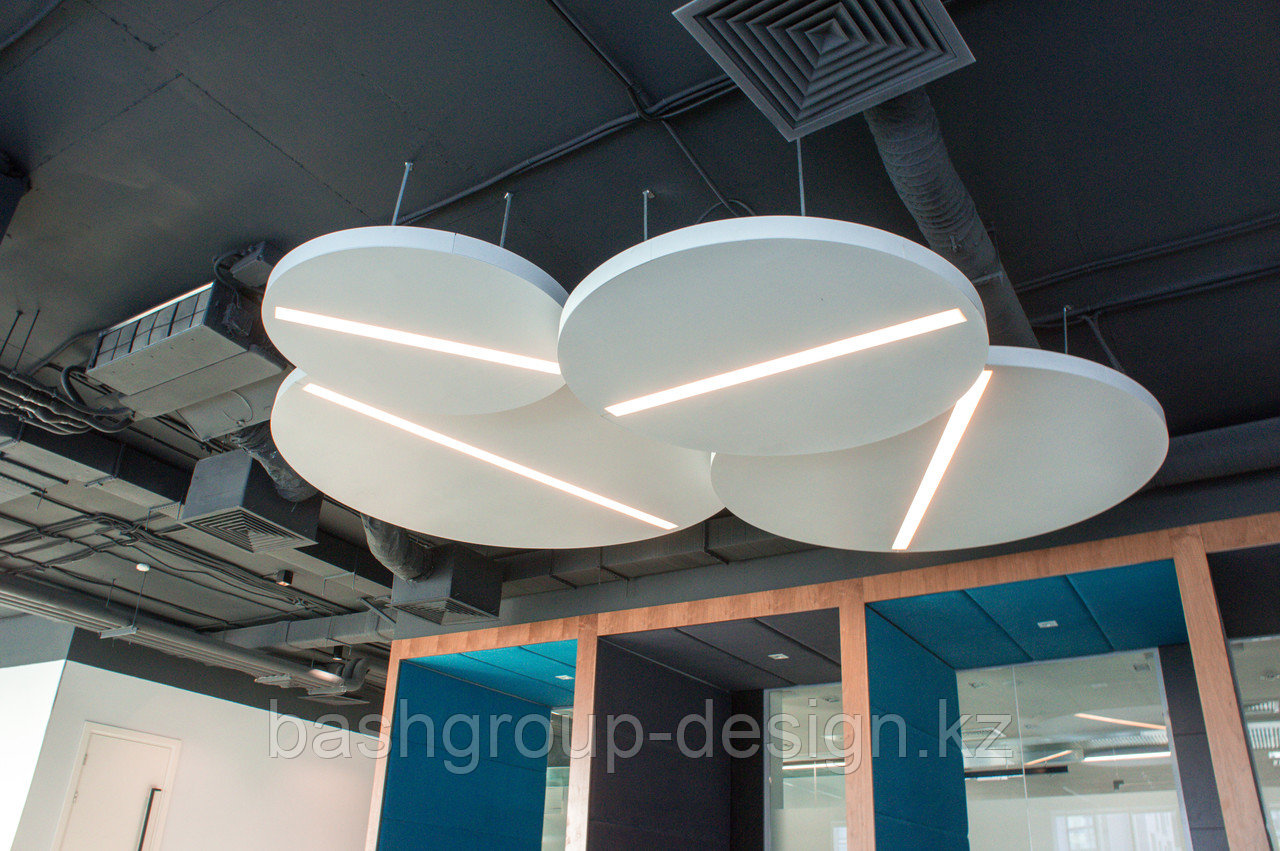 Дизайнерские подвесные потолки Pill+ Круги-острова со встроенным освещением - фото 6 - id-p96314979