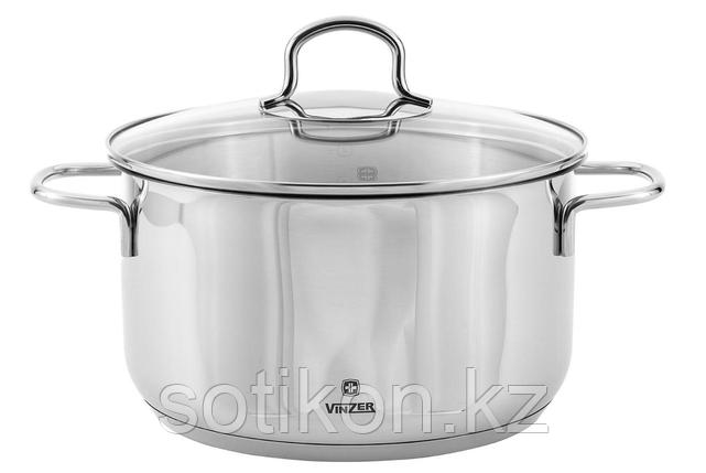 Кастрюля Vinzer Techno 89081 с крышкой 18 см 2.4 л, фото 2